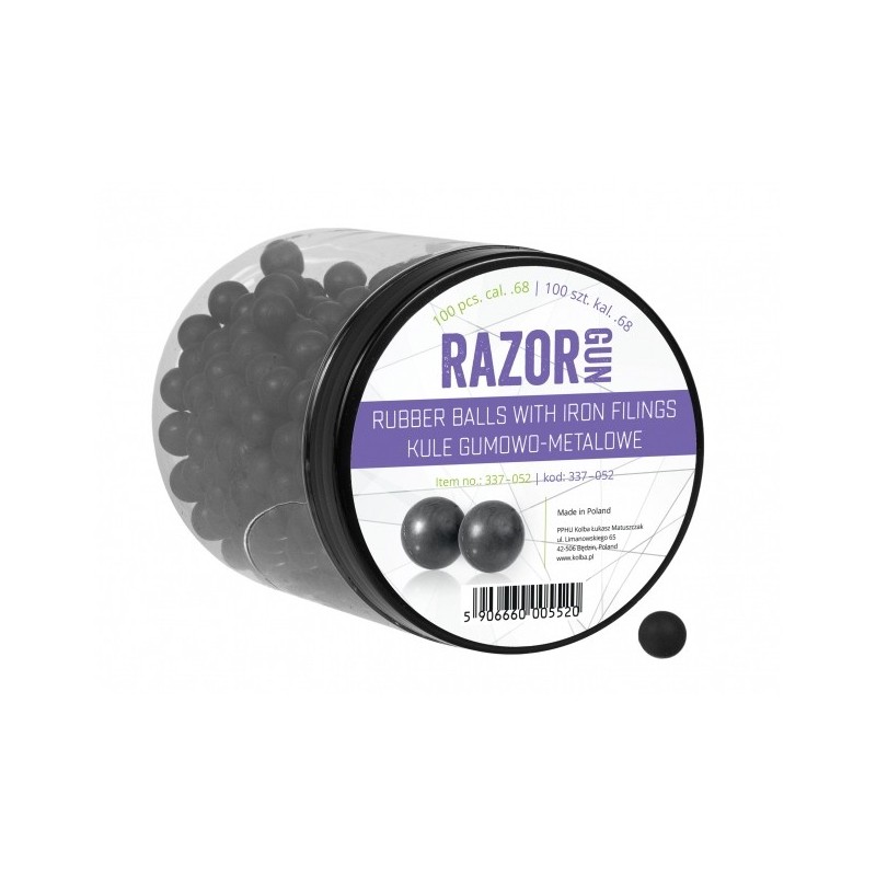   Kule gumowo-metalowe RazorGun 68 kal. .68 / 100 szt. do Umarex T4E HDS i SG-68 - 1 - Broń na kule gumowe