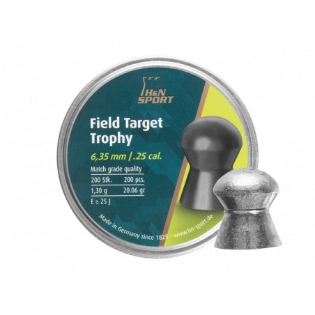   Śrut diabolo H&N Field Target Trophy 6,35 mm 200 szt. - 1 - Śrut w wiekszych kalibrach