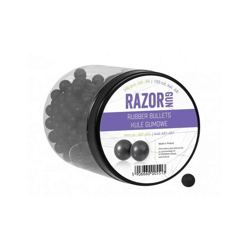   Kule gumowe RazorGun 68 kal. .68 / 100 szt. do Umarex T4E HDS i SG-68 - 1 - Broń na kule gumowe