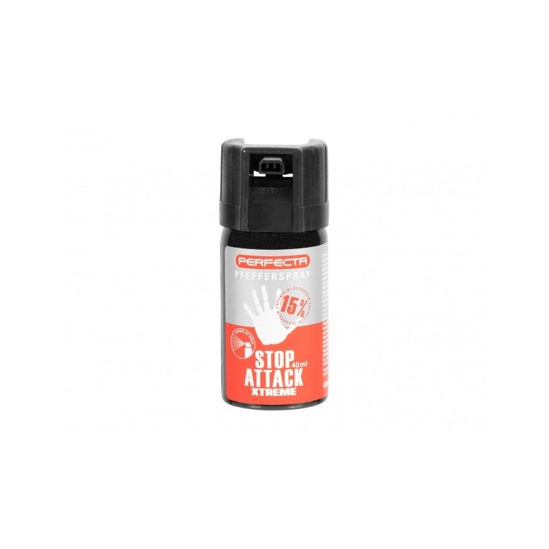   Gaz pieprzowy Perfecta Stop Attack Xtreme stożek 40 ml - 1 - GAZY PIEPRZOWE