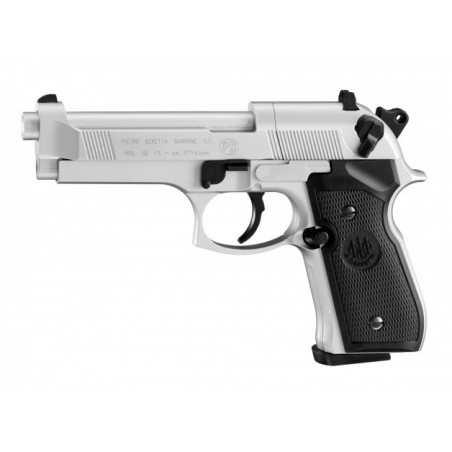   Pistolet wiatrówka Beretta M92 FS nikiel 4,5 mm Diabolo CO2 - 1 - Pistolety Co2