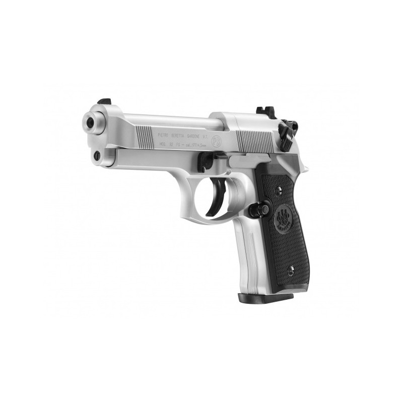   Pistolet wiatrówka Beretta M92 FS nikiel 4,5 mm Diabolo CO2 - 2 - Pistolety Co2