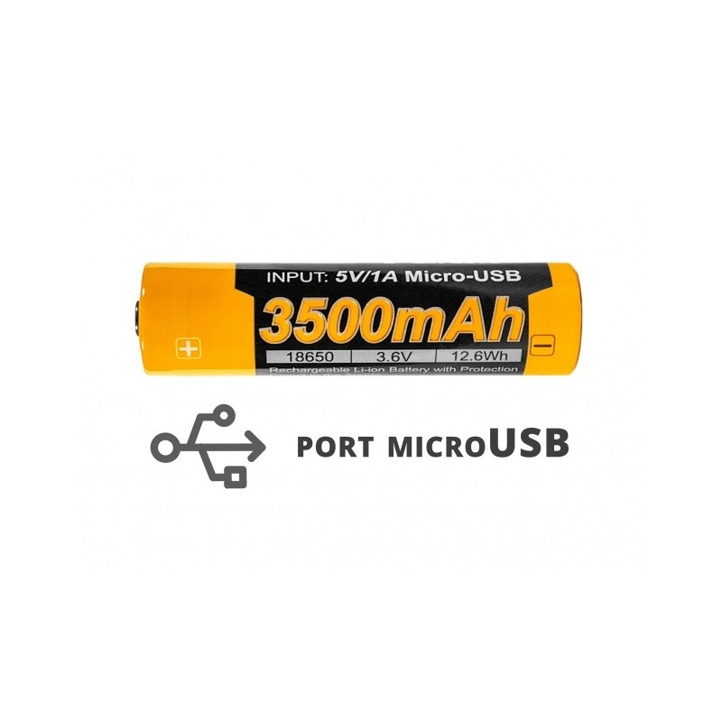   Akumulator Fenix USB ARB-L18U (18650 3500 mAh 3,6 V) - 1 - Latarki 