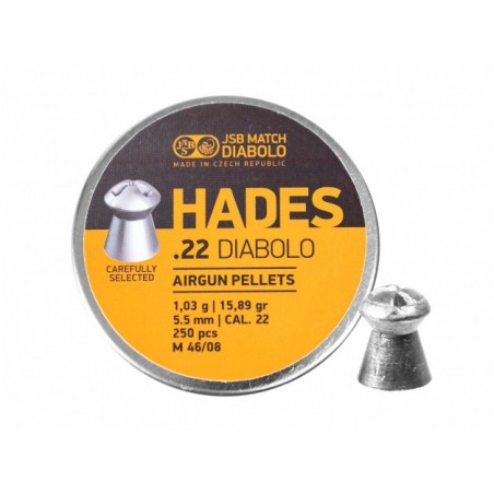   Śrut diabolo JSB Hades 5,5 mm 250 szt. - 1 - Śrut 5,5 mm