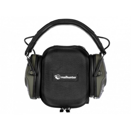   Słuchawki RealHunter Active ProSHOT BT oliwkowe - 2 - Ochrona i BHP