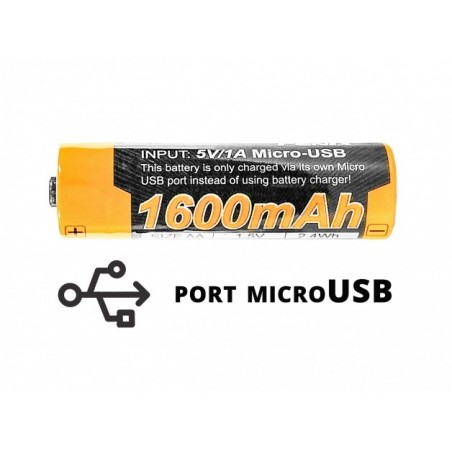   Akumulator Fenix USB ARB-L14U (14500 1600 mAh 1,5 V) - 1 - Latarki 