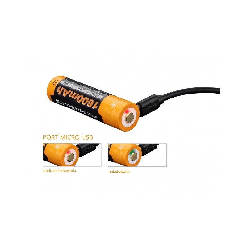   Akumulator Fenix USB ARB-L14U (14500 1600 mAh 1,5 V) - 3 - Latarki 