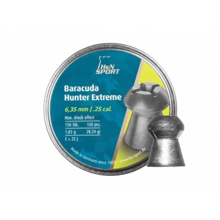   Śrut diabolo H&N Baracuda Hunter Extreme 6,35/150 - 1 - Śrut w wiekszych kalibrach