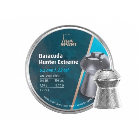   Śrut diabolo H&N Baracuda Hunter Extreme 5,5mm 200 szt. - 1 - Śrut 5,5 mm