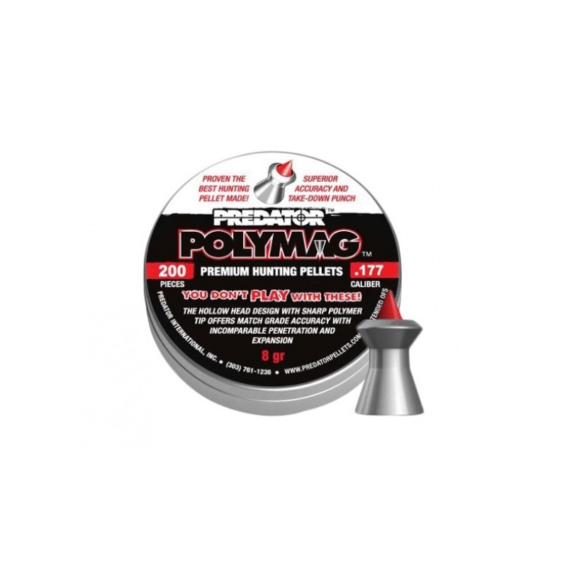   Śrut diabolo JSB Polymag Predator 4,50 mm 200 szt. - 1 - Śrut 4,5 mm