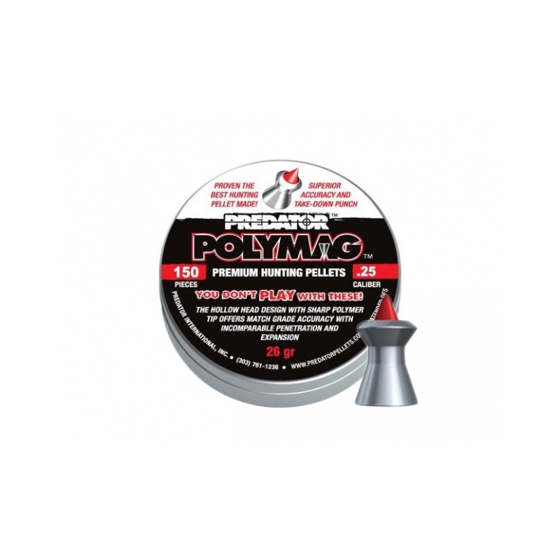   Śrut diabolo JSB Polymag Predator 6,35/150 - 1 - Śrut w wiekszych kalibrach