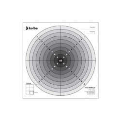 Komplet tarcz strzeleckich 14x14 cm czarny środek 100 szt. - 1 - Tarcze i kulochwyty