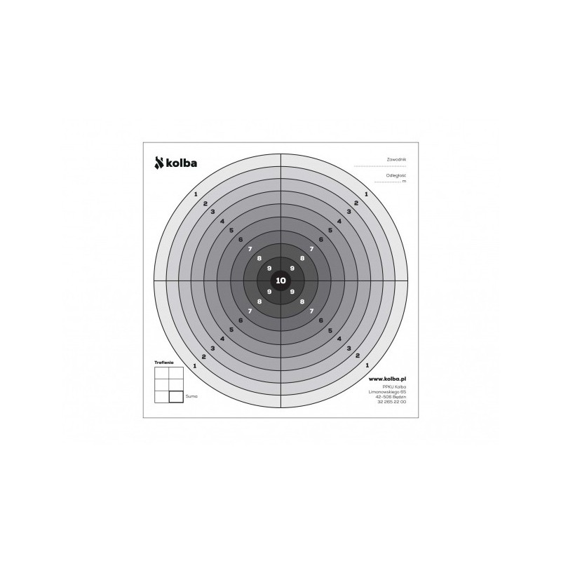   Komplet tarcz strzeleckich 14x14 cm czarny środek 100 szt. - 1 - Tarcze i kulochwyty