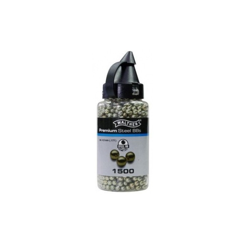   Śrut BBs Walther Premium 4,5 mm 1500 szt. - 1 - Śrut BB do pistoletów Co2