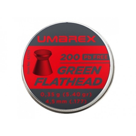   Śrut Umarex Green Flathead 4,5 mm 200 szt. - 1 - Śrut 4,5 mm
