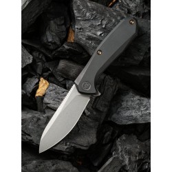 Nóż WE Knife Mote Black Titanium, Gray Stonewashed by Ostap Hel (2005C)
